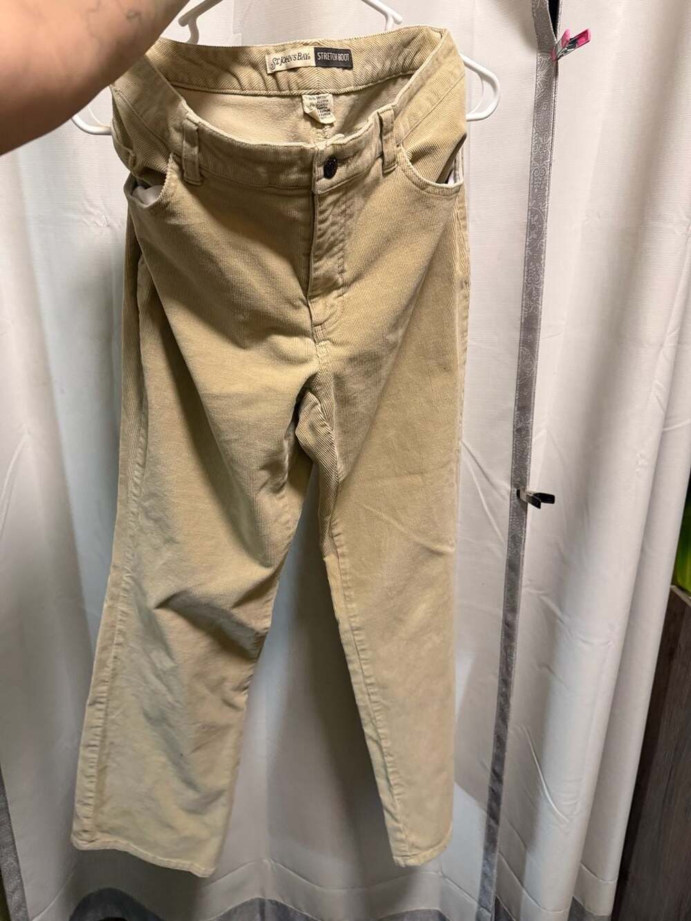 St. John's Bay Stretch Boot Corduroy Pants Size 8